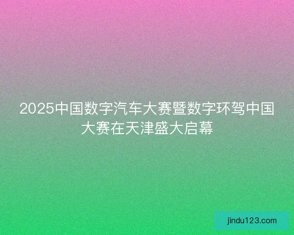 2025中国数字汽车大赛暨数字环驾中国大赛在天津盛大启幕
