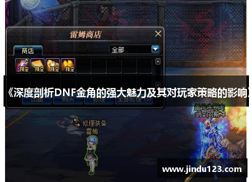 《深度剖析DNF金角的强大魅力及其对玩家策略的影响》